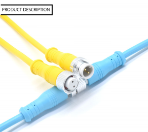 盖端子线 pvc 塑料 led 连接器 2 3 4 5 6 针 m12 led 生长灯连接器