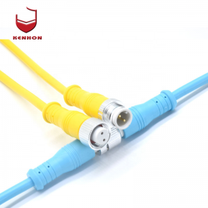 IP68 M12 Waterproof Circular Female Male Cable Plug 2 3 4 5 6 Pin Poles Cable Wire Waterproof Led Connector