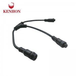 3pin M16 T outdoor LED power signal cable waterproof male and female connector
