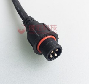Kenhon Waterproof Circular Female Male Connector M18 2 3 4 5 6 Pin Poles Cable Wire Waterproof Led Connector Ip68