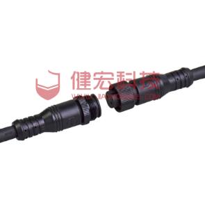 M16 5 PIN outdoor lighting solution power cable male female waterproof molded led connector