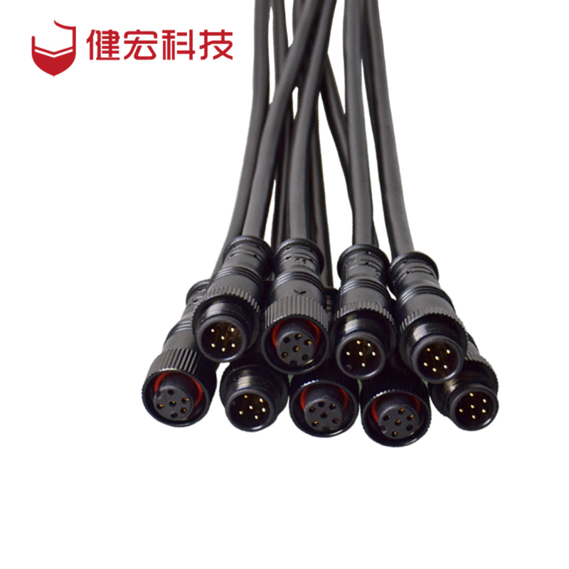 Wire male to female 2 3 4 pin waterproof connector cable electric bike connector m6 m7m8 cable Featured Image