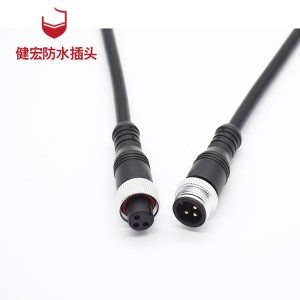 M10 male and female waterproof connectors 2-12P