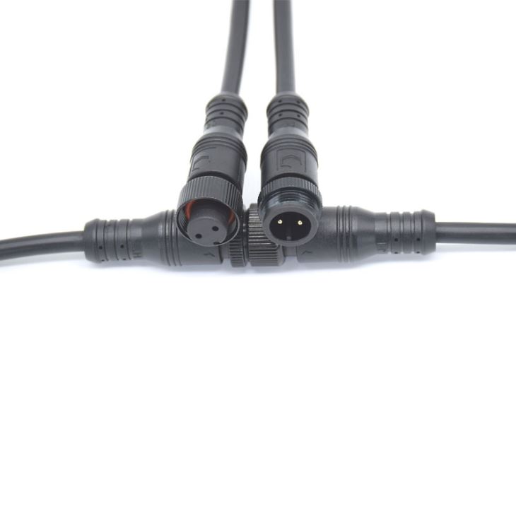 2Pin M16 Waterproof Cable Connector LED