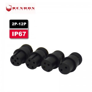 M12 2 3 4 5 6 7 8 9 Pin Spiral X Code Ip67 IP68 Power Cable Gland Sleeve Waterproof Electrical Connector Cable Joint
