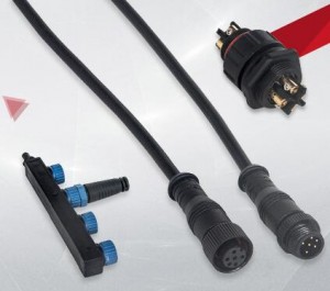 Ip67 IP68 Waterproof 2-Way 4-Way Connector 2 3 4 Pin F Type Connector Cable