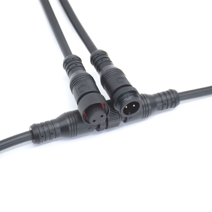 M16 2 Pin Waterproof Cable Connector