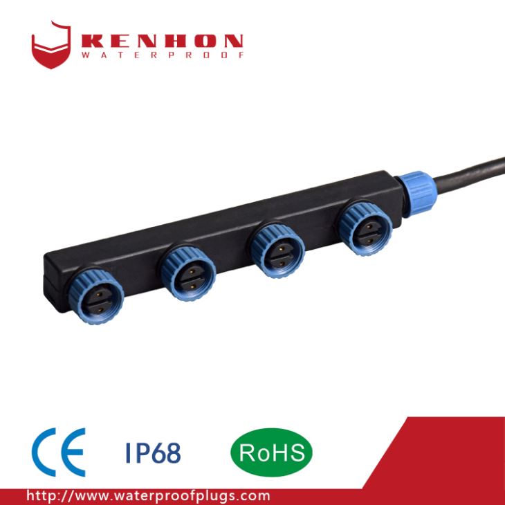 F Type IP68 Waterproof Cables Connectors