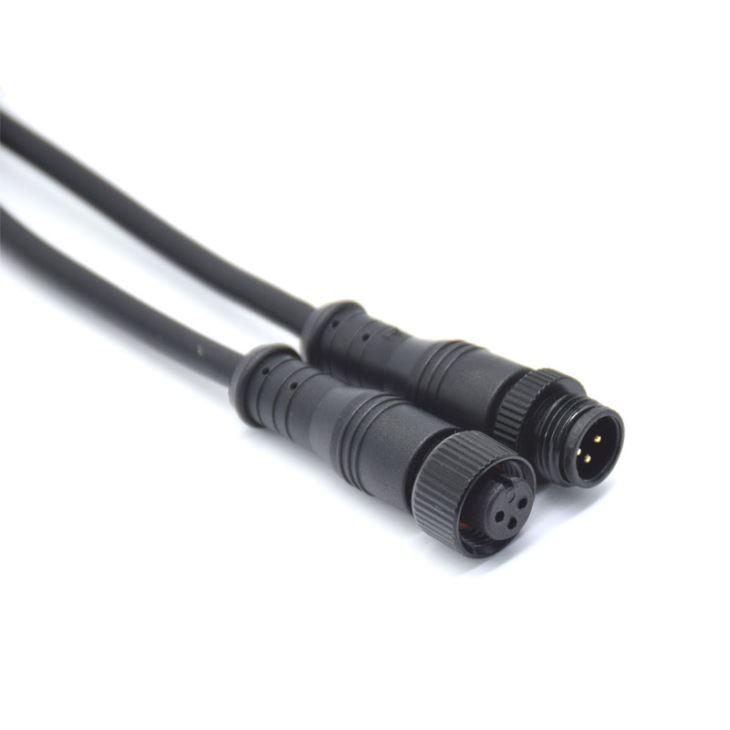 M12 3 Pin Waterproof Electrical Connector