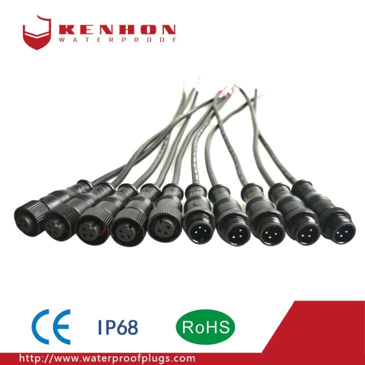 M12 Waterproof Plug Cable LED