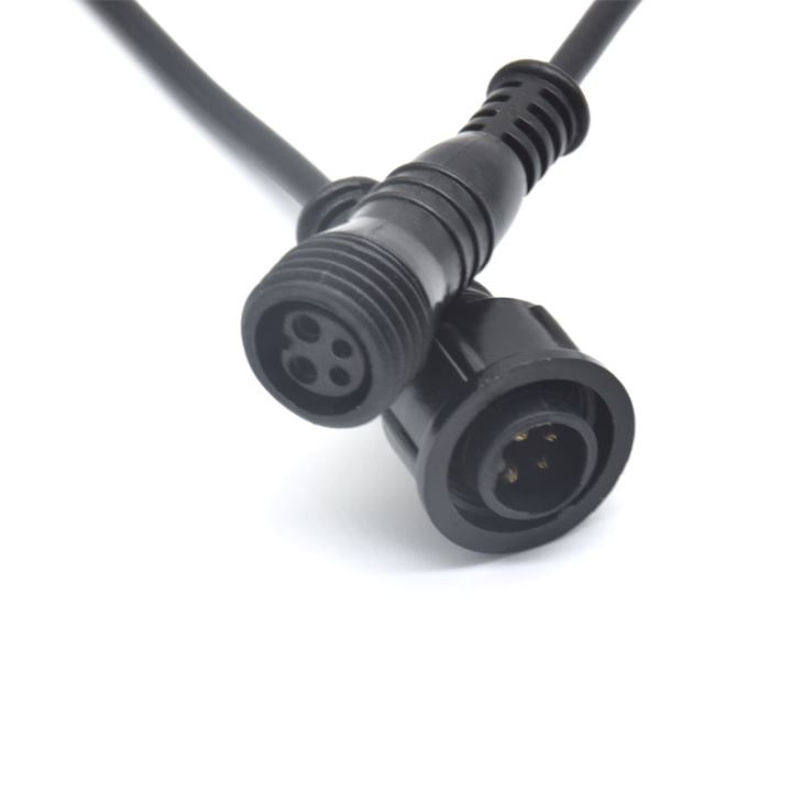 M14 4PIN Waterproof Cable Connector LED
