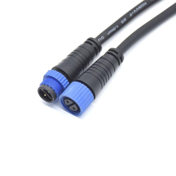 M15 2 Pin IP68 Waterproof Cable Connector