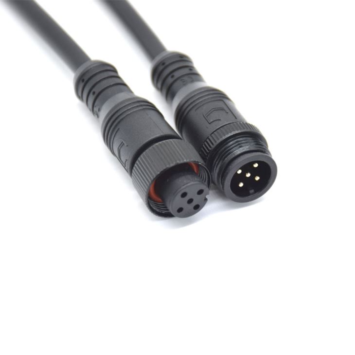 M16 Waterproof Electric Connector 5 Pin PVC