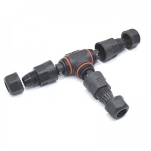 4 pin M20 front panel mount male female waterproof cable connectors for junction box