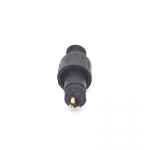 M12 Lighting electric wire joint waterproof 3 pin molded cable connector